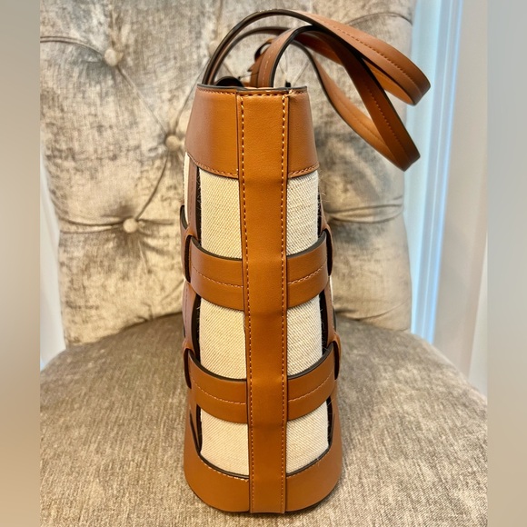 Nine West Sutton Place Tote in Caramel - NWT - Picture 4 of 13